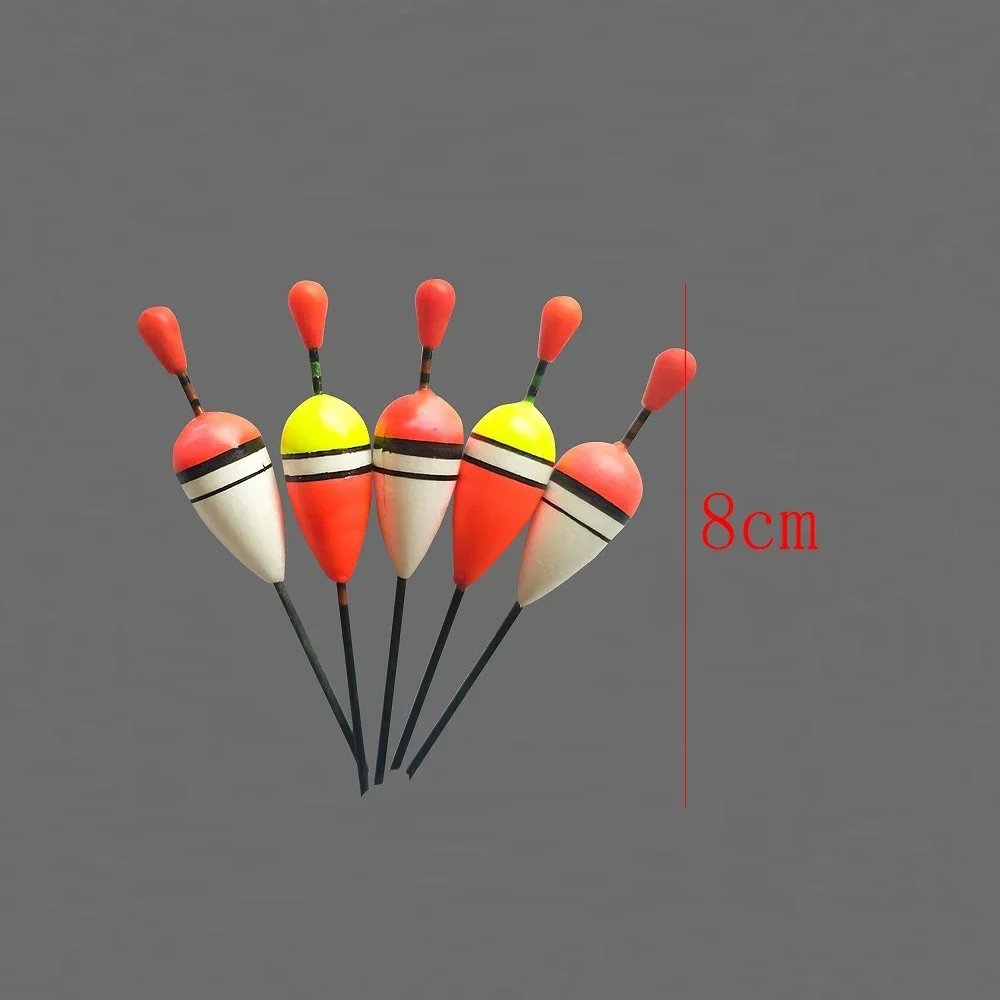 Flotadores de pesca de 15 unids/set, utilizados para pescar carpa y otros peces de agua dulce/pesca en Mar/pesca en hielo, con accesorios de goma - imagen 3