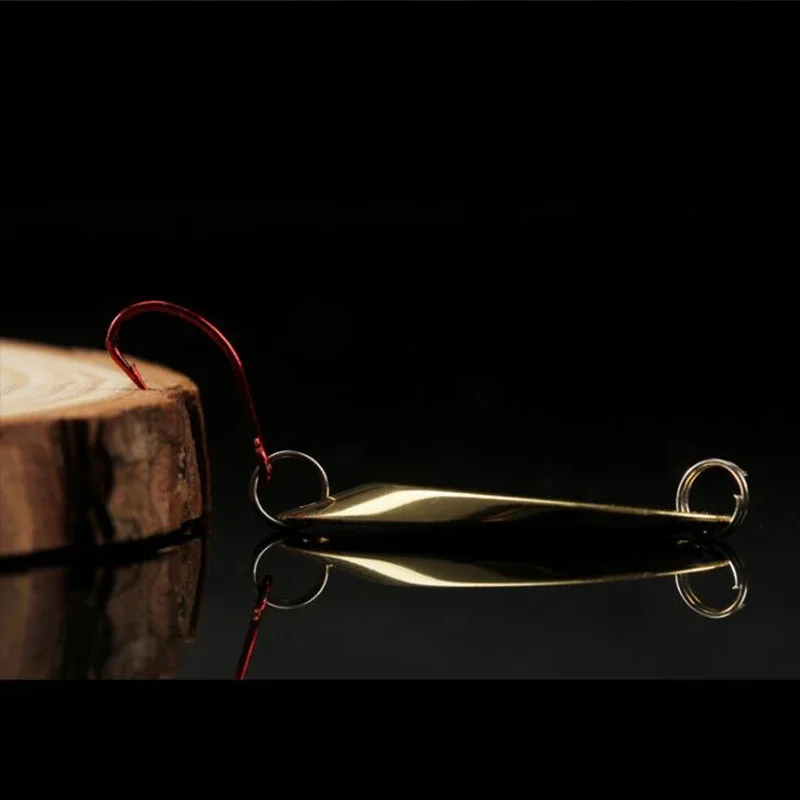 Nuevo 1 Uds señuelo cuchara Señuelos de Pesca Pesca Wobblers Spinner cebos Shads lentejuelas Metal jigging para Pesca de carpa Topwater Isca Bass - imagen 3