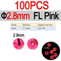 2.8mm FL Pink 100pcs