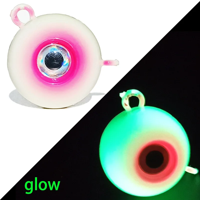 Señuelos de Jigging Inchiku luminosos, ojos 3D, cabeza de plantilla de plomo, plantillas de Metal brillantes, 30g, 50g, 80g, 100g, 120g, 150g, 180g, 1 ud. - imagen 4