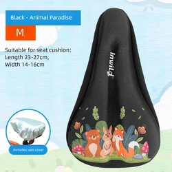 Espumas viscoelástica para asientos de bicicleta para niños, cojines gruesos y transpirables, Protector antideslizante para asientos de bicicleta, cojines para bicicleta para niños