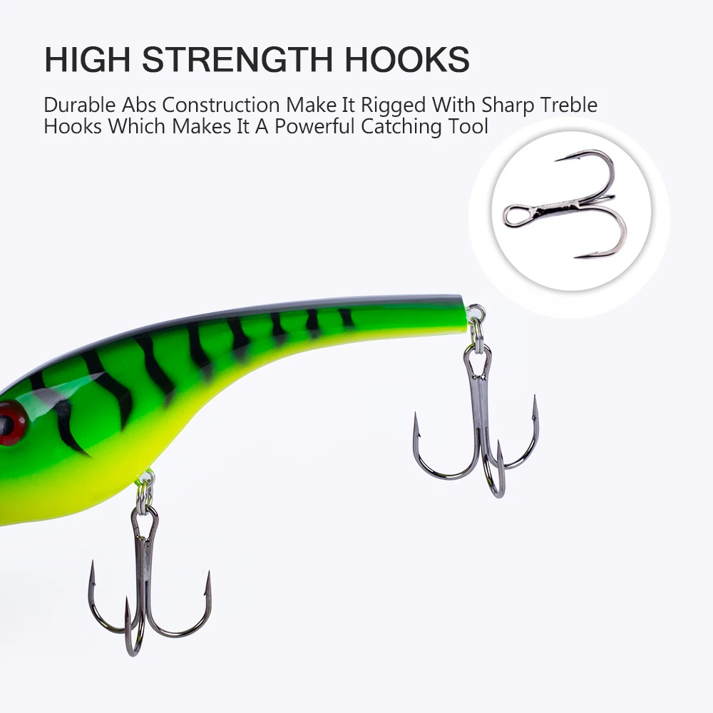 Hanlin-señuelo de pesca Artificial, cebo duro oscilante, aparejos de lubina, Musky, estilo clásico, 140mm, 43g - imagen 4