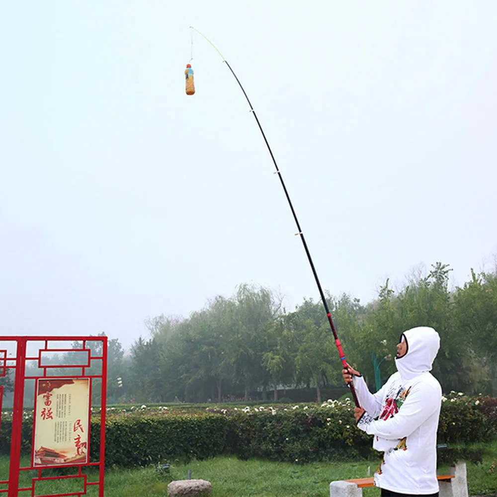 Potente caña de pescar de carbono, caña de pescar de 2,1-4,5 M, Control máximo, caña de pescar flotante antideslizante de 10kg, caña giratoria multiusos de fundición lejana - imagen 3