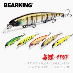 Bearking M115 Wobbler Minnow con pintura duradera