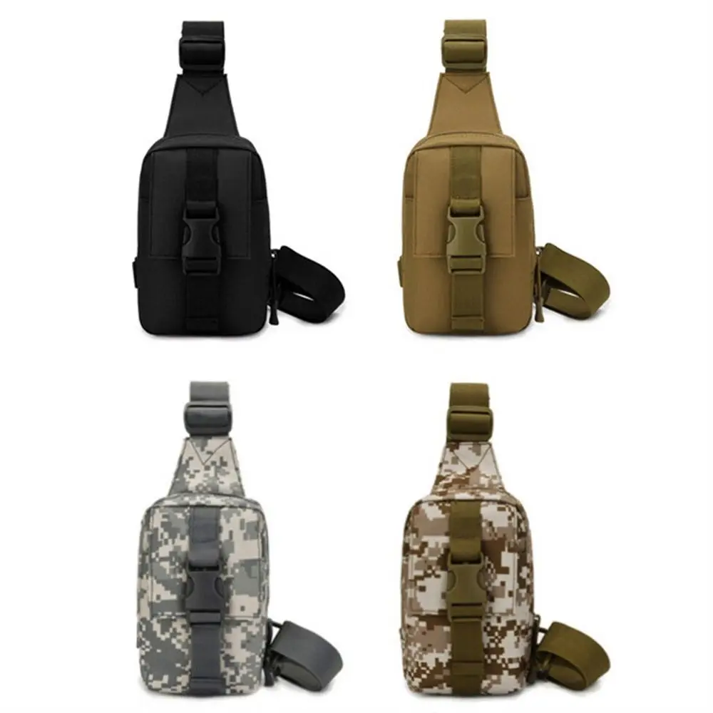 Bolsos cruzados para hombre, bolso de pecho, riñonera, paquete de senderismo, bolso de hombro al aire libre, correas ajustables de camuflaje, bolso bandolera para el pecho para senderismo - imagen 3