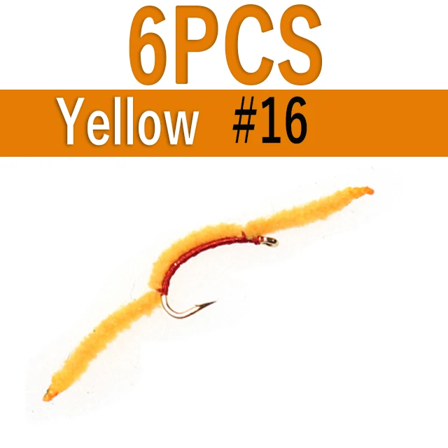 6pcs yellow