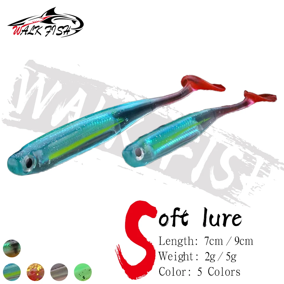 WALK FISH cebo suave cola T biónica para pesca de invierno - imagen 5