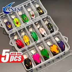 ANFS Mini senuelo rana realista – lentejuelas biónicas
