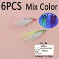 6pcs Mix Color