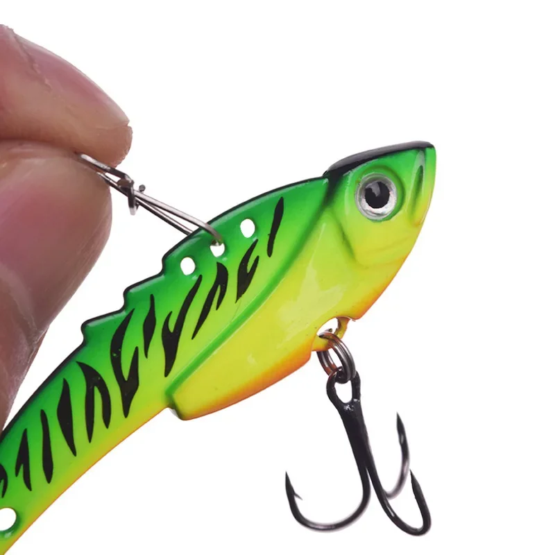 Señuelo de Pesca Vib de Metal, plantilla de agua salada, pesas de 9g, 13g, refuerzo de cintura, Jigging, lubina, trucha, Isca, Pesca Artificial, 1 ud.
