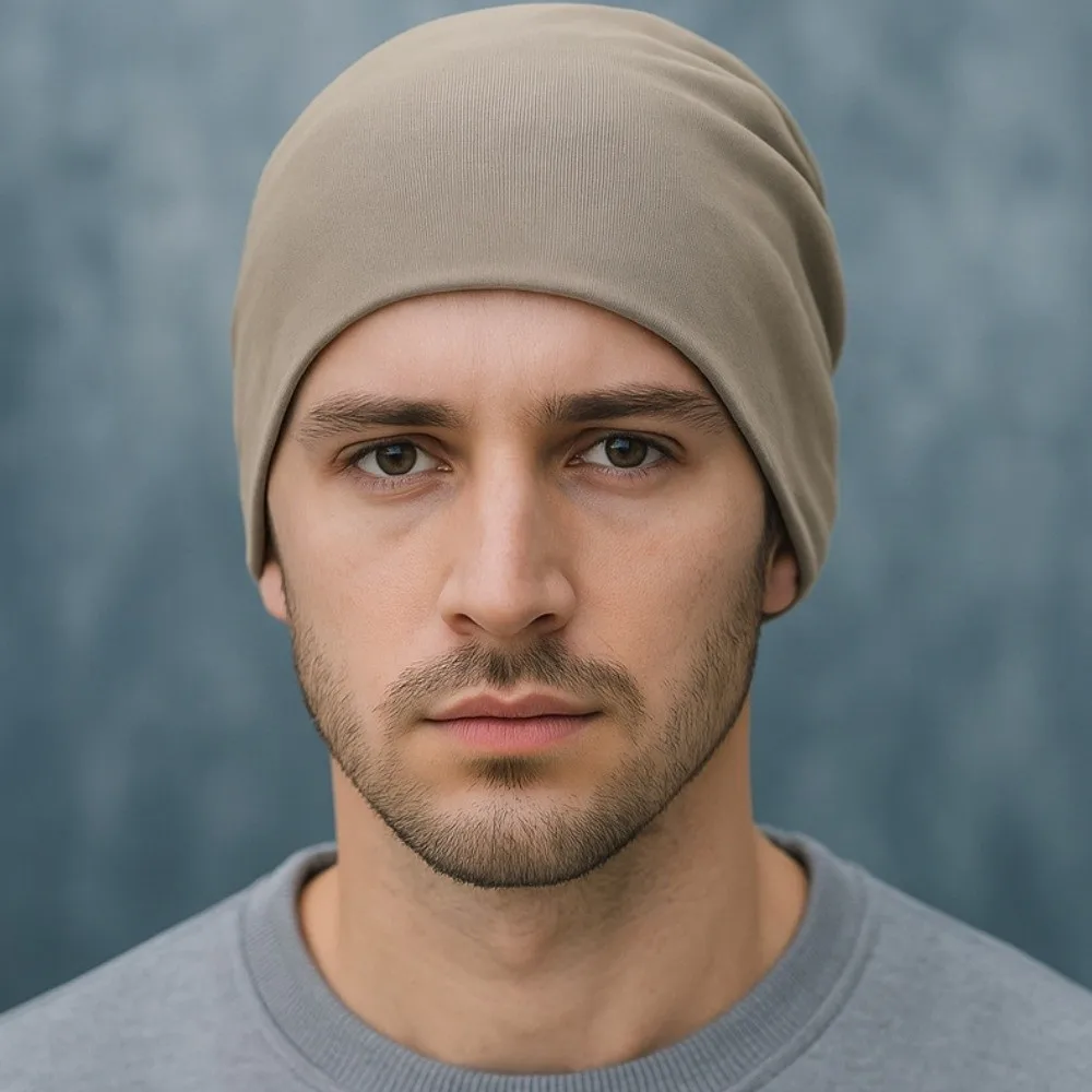 Gorros para correr y ciclismo de invierno de longitud ajustable, gorro deportivo elástico apilado para invierno, gorro cálido suave de Color sólido para correr al aire libre - imagen 2