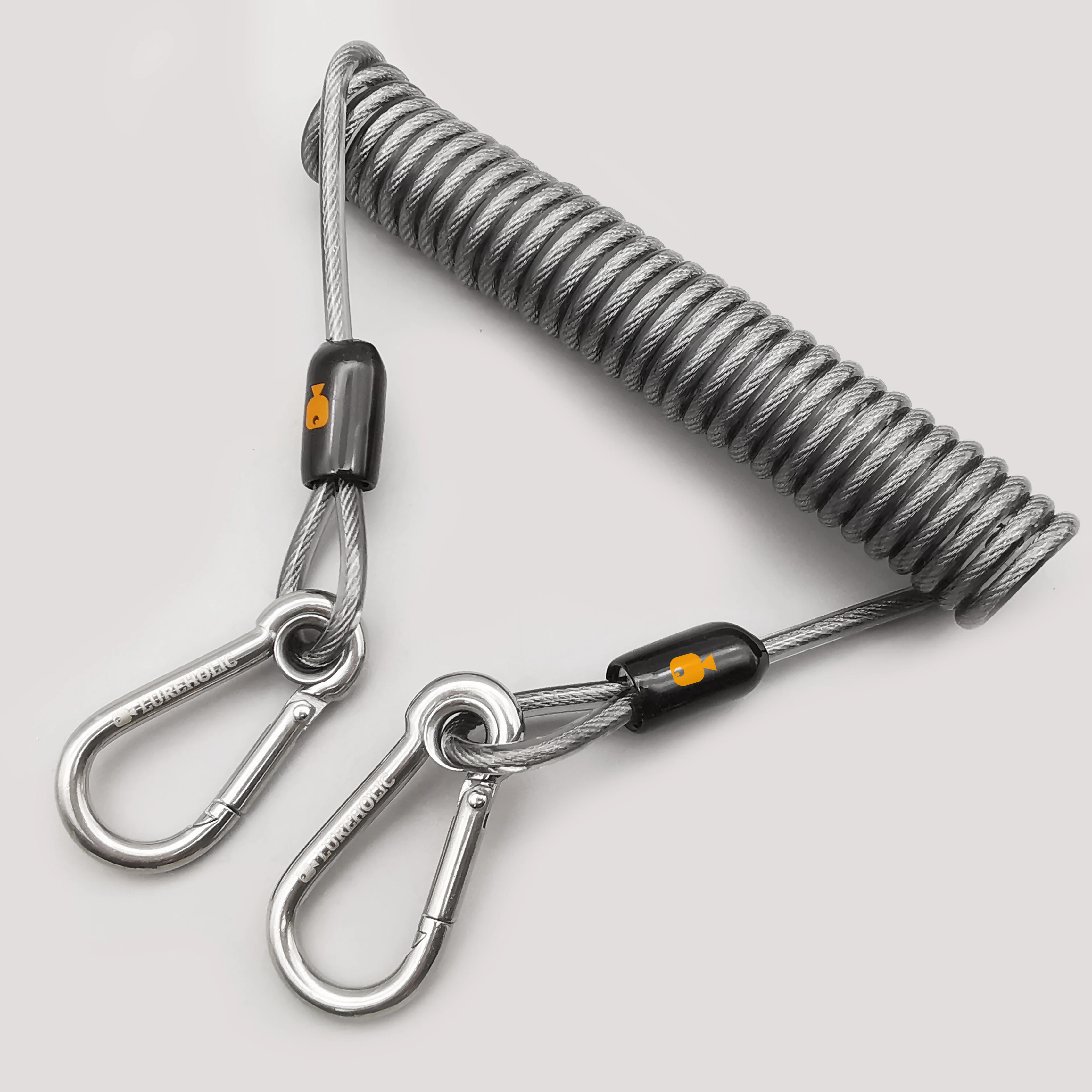 Lureholic fortalece el cordón de pesca con señuelo 49 hebras de alambre de acero cuerda de retención trenzada fuerte con mosquetones 316SS - imagen 5