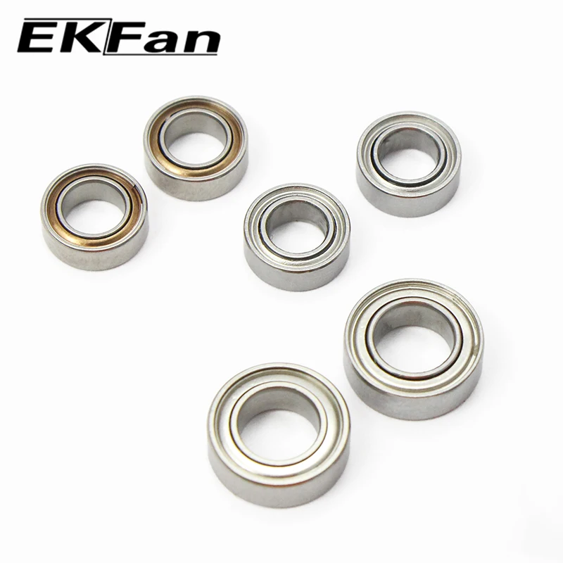 EKFan-Accesorios de rodamientos de herramientas de pesca, DDL-740ZZH de carrete de bolas de 7x4x2,5mm/9x3x5mm, componentes de pesca con mango, 1 unidad - imagen 2