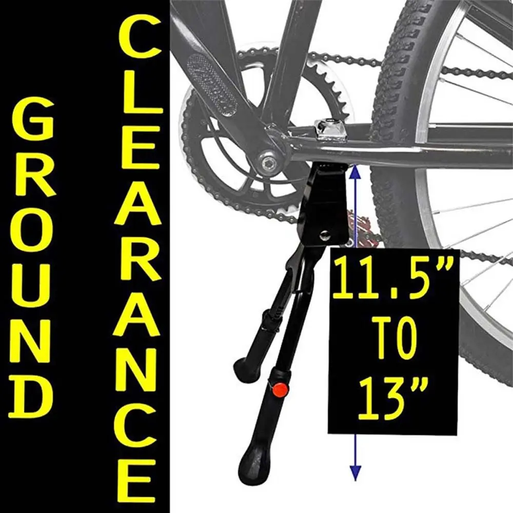 Soporte de bicicleta de aleación de aluminio para bicicleta de carretera, soporte lateral trasero de doble pierna, estante de estacionamiento, soporte doble, accesorios para ciclismo - imagen 4