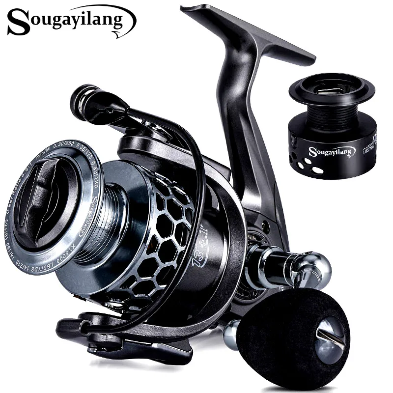Sougayilang Carrete Spinning – Freno 28 lb, Anticorrosión