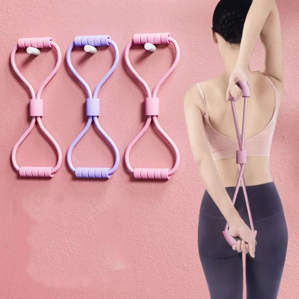 Cinta extensible para Yoga, expansor de pecho, 8 formas, bandas de resistencia para Fitness, TPE, estiramiento muscular, banda elástica para Yoga - imagen 3