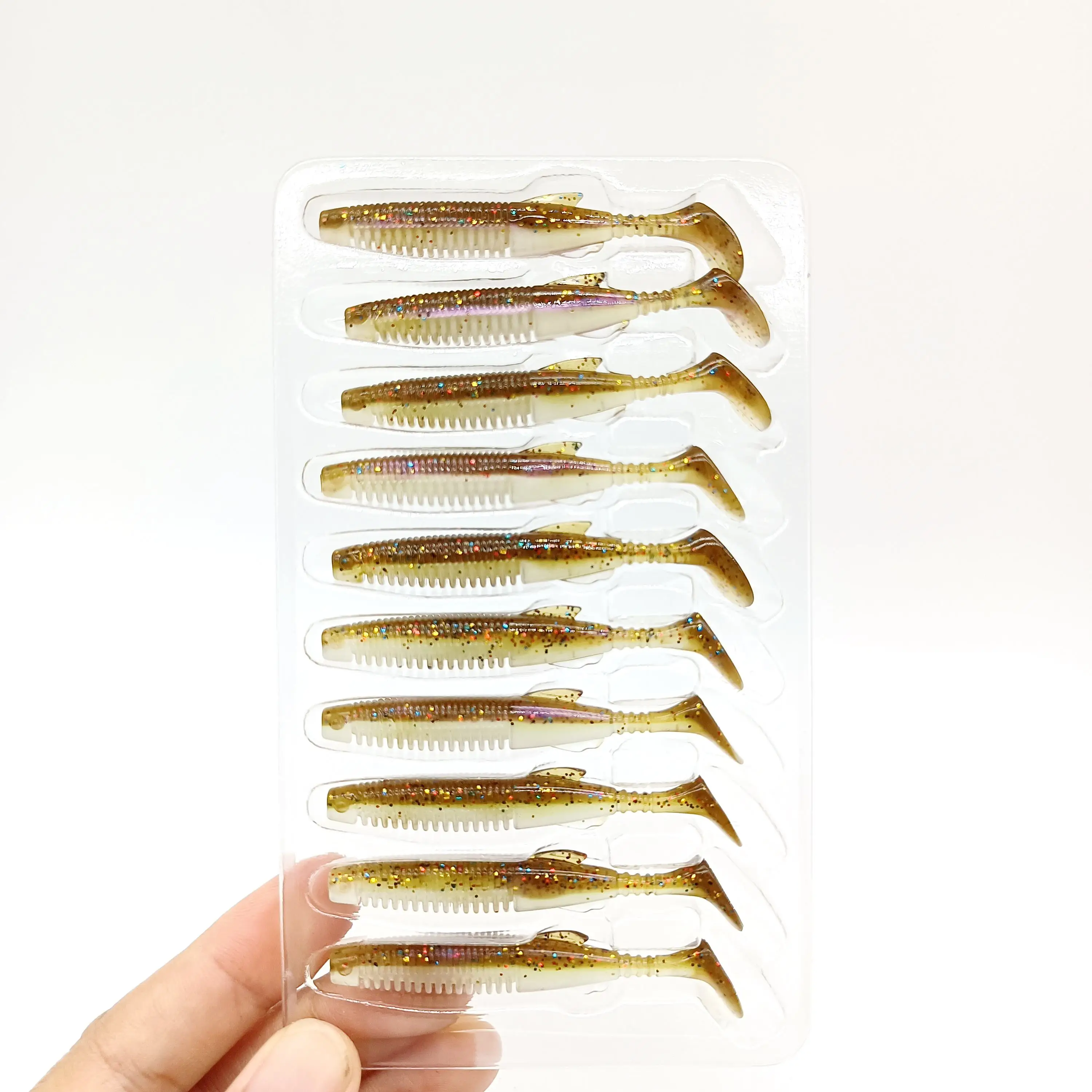 DUODUOYU-Señuelos de Pesca blandos TPE, cebo flotante de 65mm/75mm, cebo Artificial de silicona suave, aparejos de Pesca Leurre Souple - imagen 3