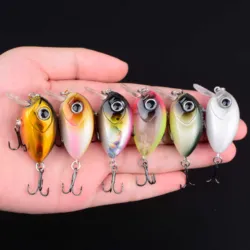 Crankbait Wobbler con anzuelos, señuelo de nado