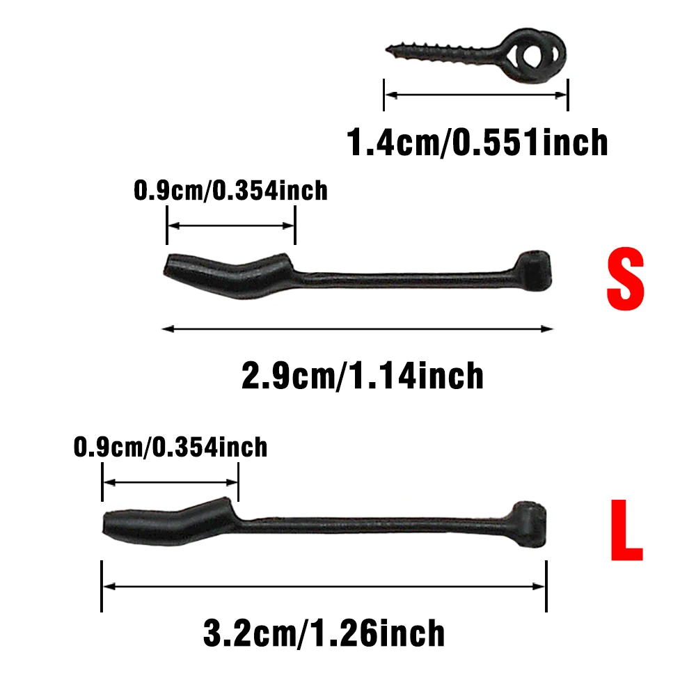 MNFT 6 juegos de conectores de anzuelo de pesca de carpa con alineador de línea giratoria D-Rig, aparejos para el cabello, método de aparejo Zig, accesorios de aparejos alimentadores - imagen 3