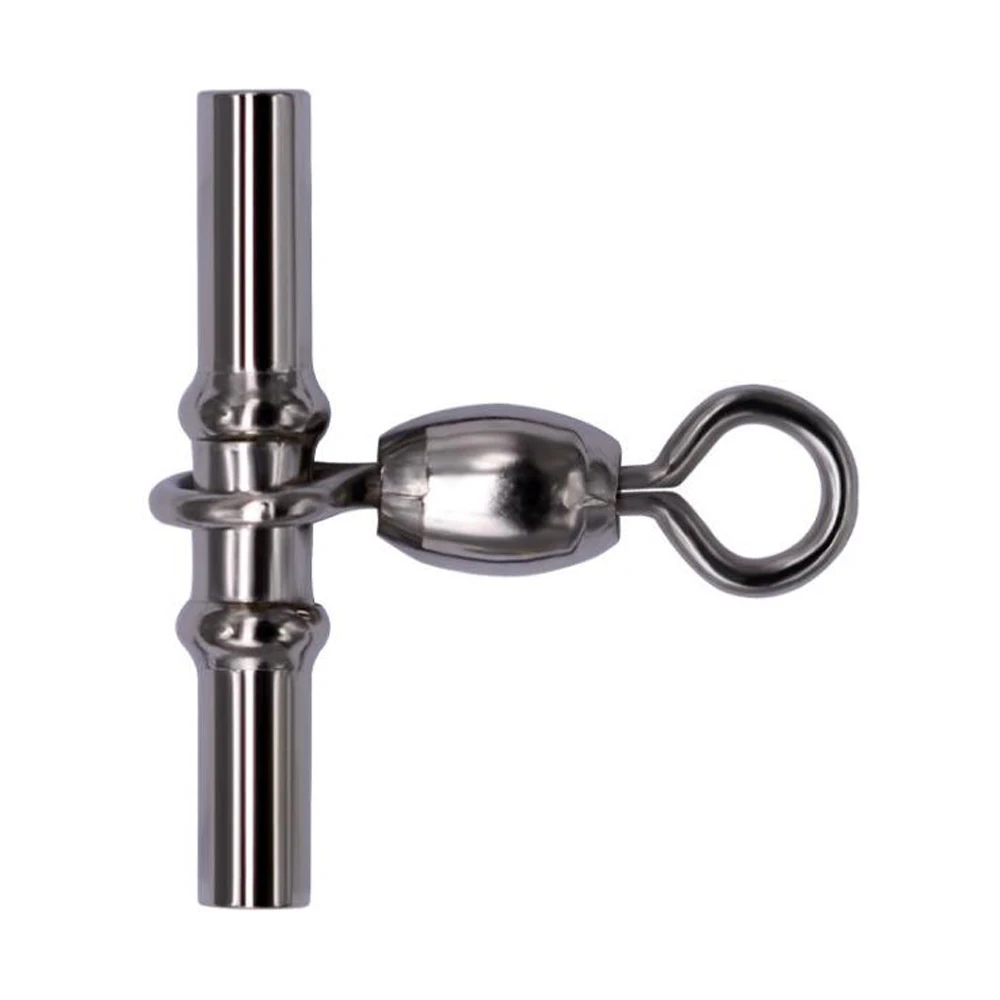 30 Uds. De grúa giratoria de línea cruzada, latón resistente en forma de T, tres y 3 vías, aparejos de pesca giratorios, manga de engarzado, conector giratorio de pesca - imagen 4