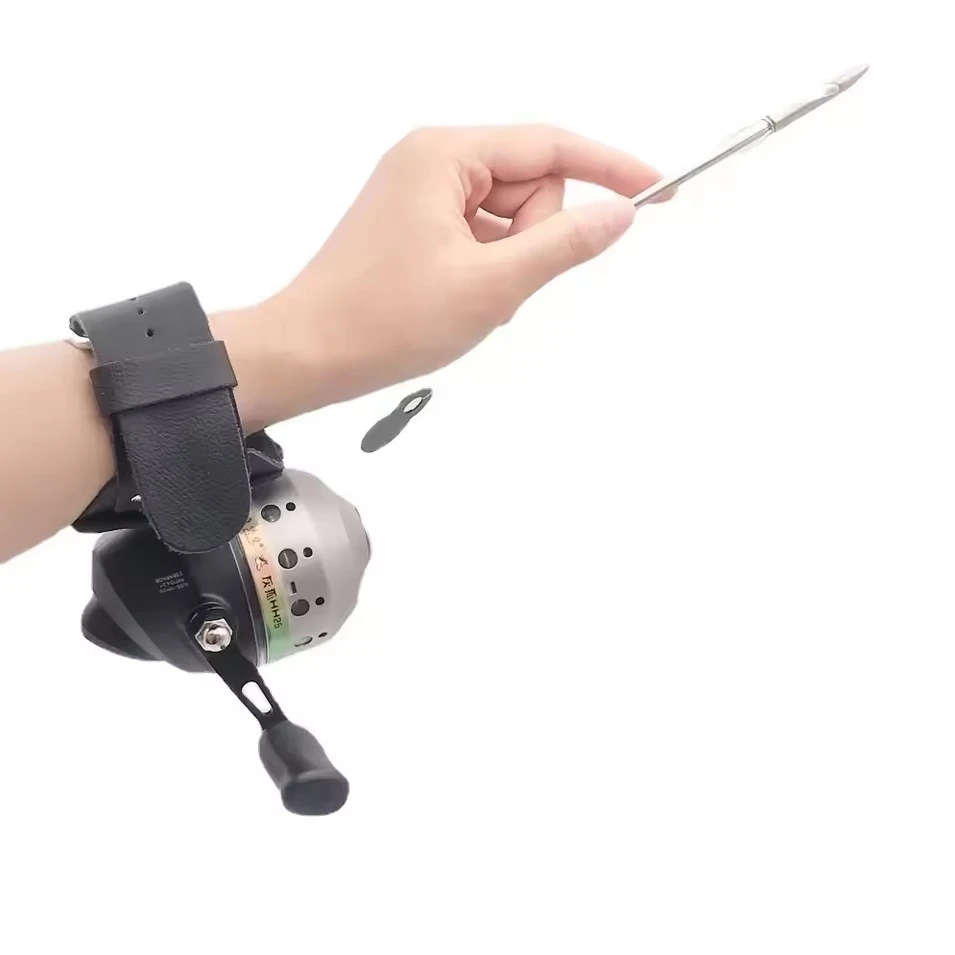 Carrete de pesca con tirachinas, rueda de línea cerrada de Metal, catapulta izquierda/derecha, tiro de peces, río al aire libre con PE, 4 hebras, 30m - imagen 4