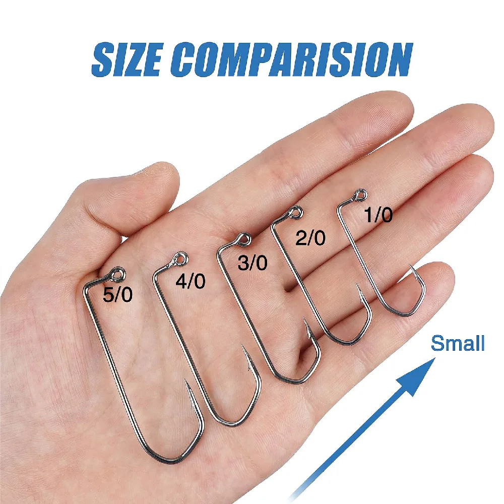 100 Uds anzuelos de pesca 90 grados Aberdeen gancho de vástago largo Jig Maker para agua dulce agua salada bárbaro atado de moscas anzuelos de jigging - imagen 5