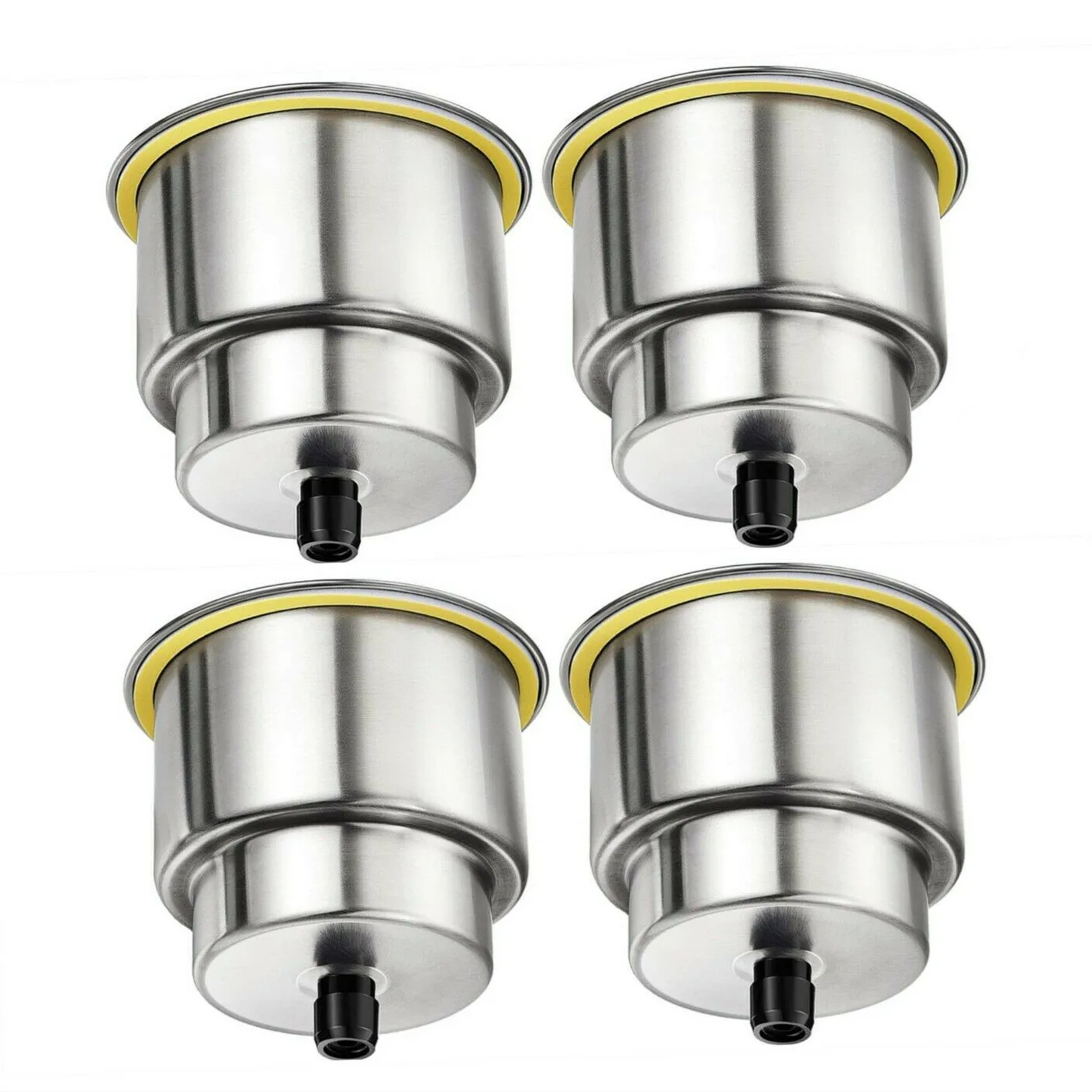 Portavasos de acero inoxidable para barco con soporte y drenaje - imagen 3