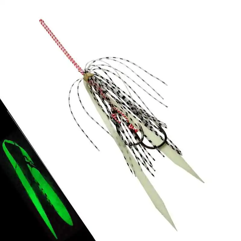Anzuelos Assist Glow AS – Dobles con púas para jigging lento/rápido - imagen 5