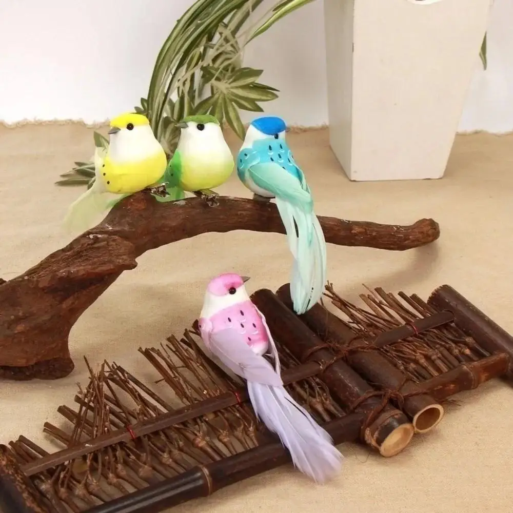Pájaros artificiales decorativos de burbuja – Adornos coloridos para jardín y exterior - imagen 4