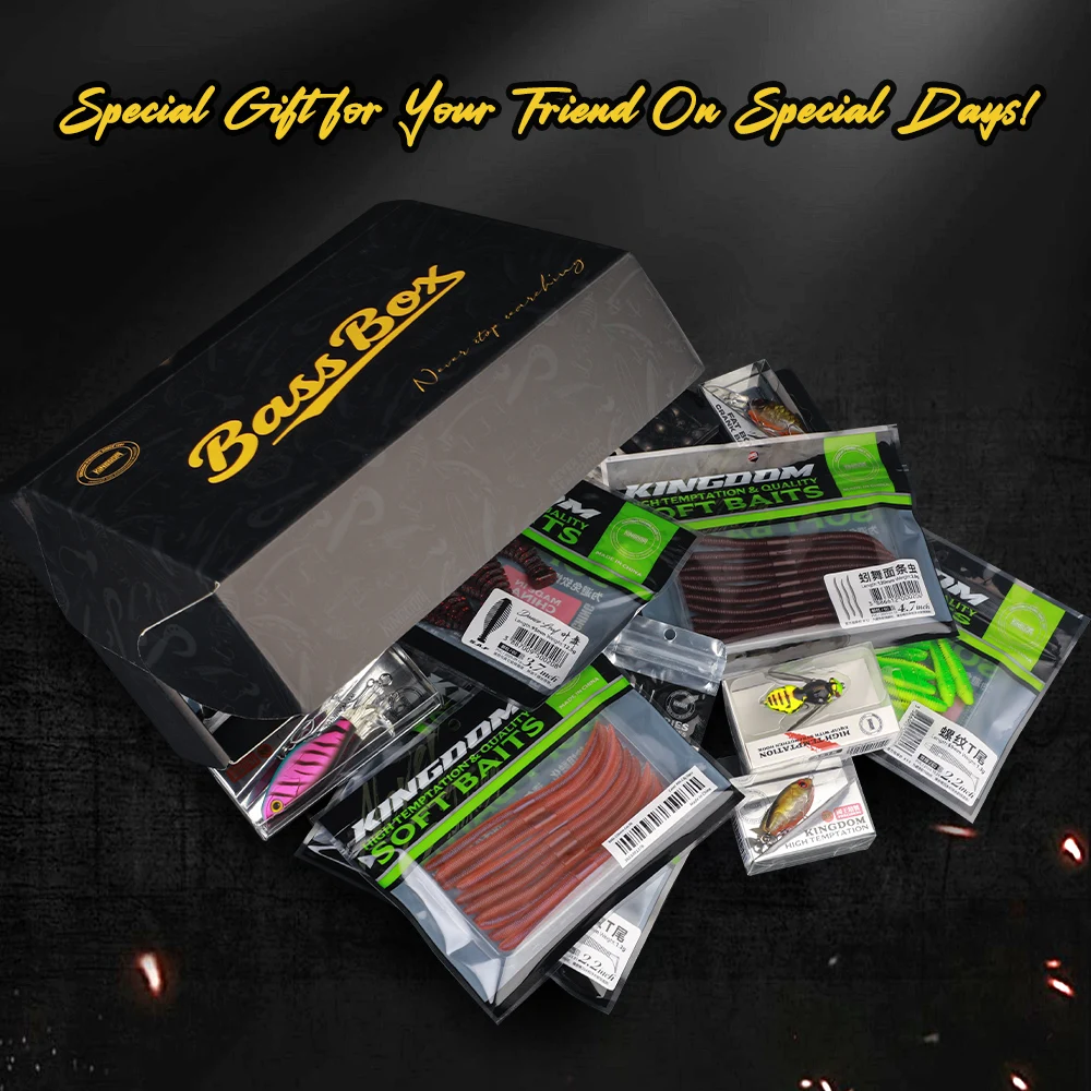 Kingdom-Juego de señuelos de pesca, cebo suave con gancho de plomo, manivela, Wobblers duros para Lucio, opción de capa de agua, 5/62/132 Uds. - imagen 3