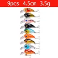9pcs 4.5cm 3.5g