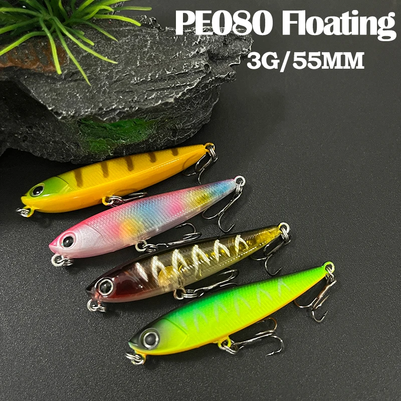 Señuelos tipo lápiz flotantes para trucha – Wobblers topwater - imagen 5
