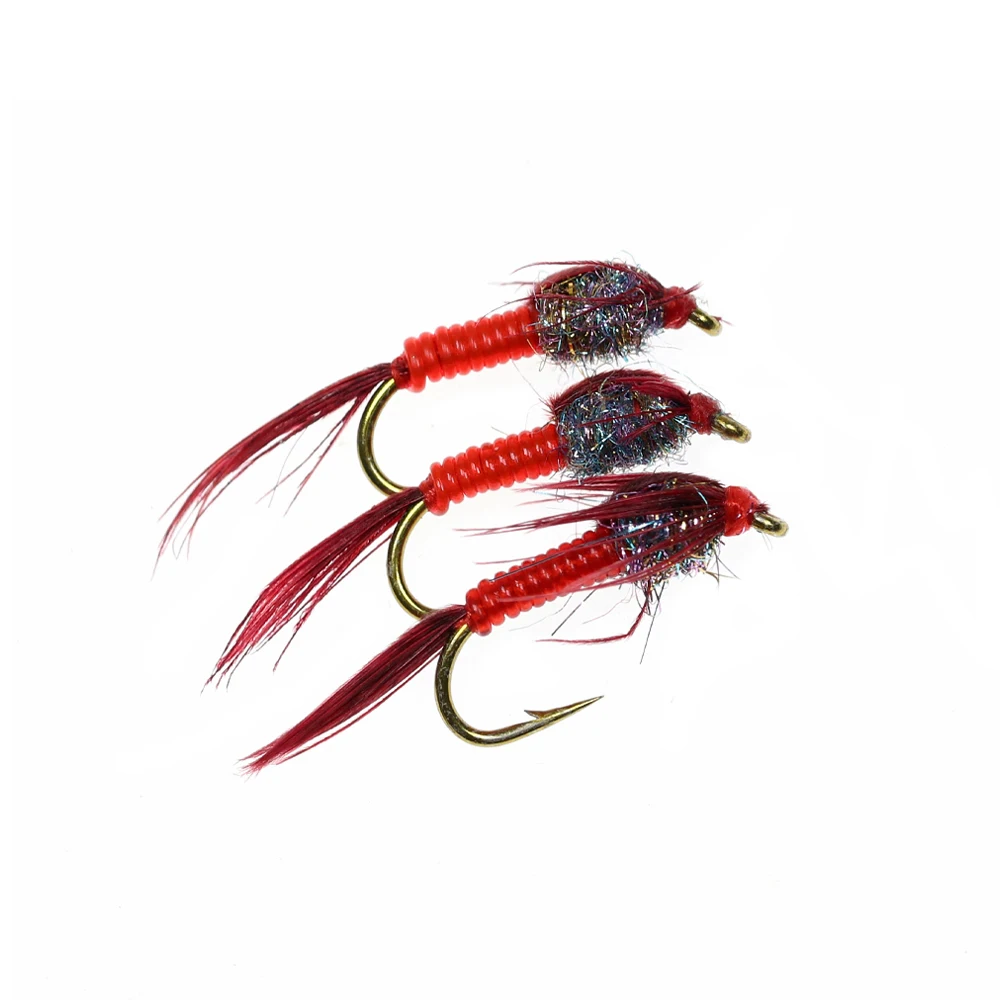 Anzuelos de ninfa Wifreo – Cola de faisán para pesca a mosca - imagen 4