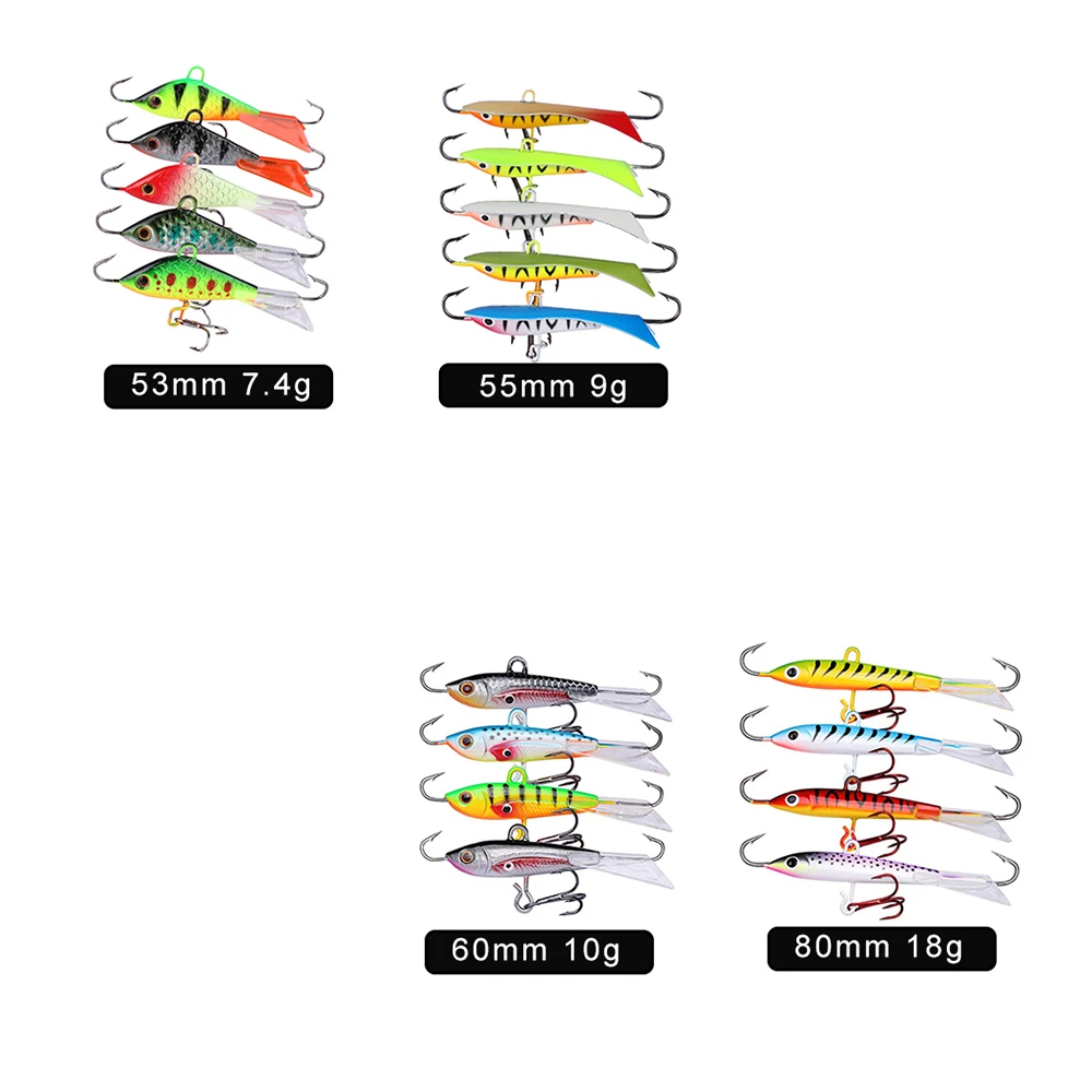 Goture-señuelo de Pesca de hielo, conjunto de equilibrador de plomo Jigging, plantilla de Pesca de hielo de invierno, cebo Artificial Wobblers para lubina, perca de Lucio - imagen 3