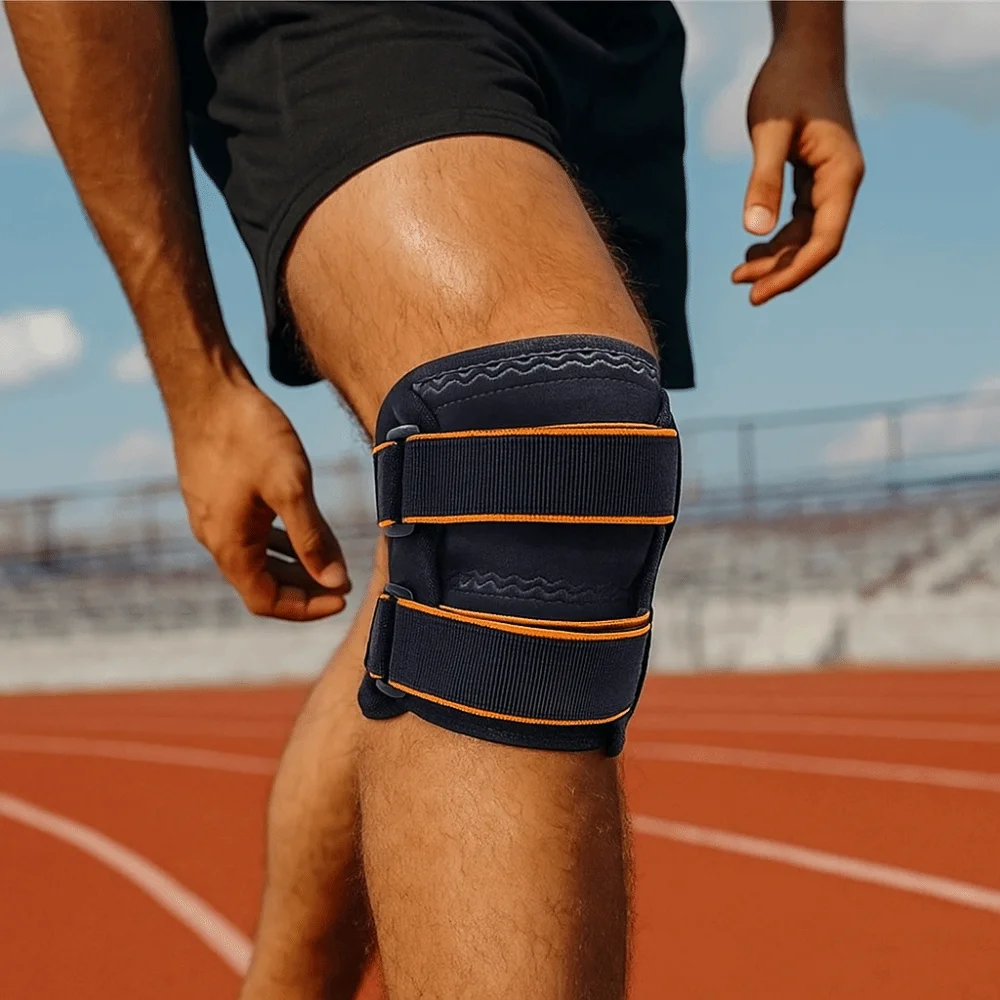 2 almohadillas de soporte protectores de pantorrilla deportivos ergonomía transpirable Protector de pierna seguridad presurizada rodilleras de Fitness hombres/mujeres - imagen 5