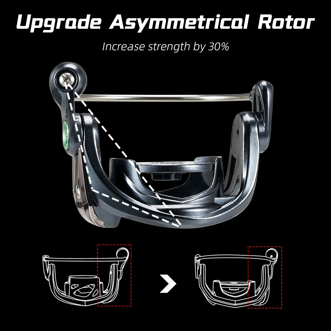 Marca SeaKnight WR4 serie 5,2: 1 9 + 1BB carretes de pesca Rotor de potencia de fibra de carbono carrete giratorio ultrl-light para pesca en agua dulce - imagen 4