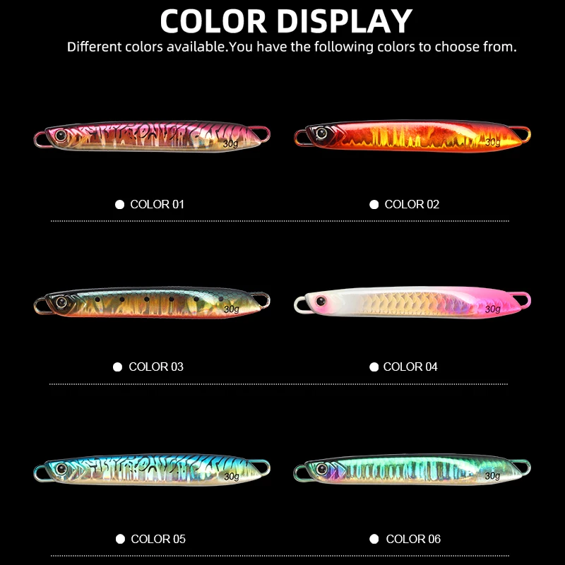 Aparejos mágicos, plantilla de Metal, señuelo de pesca Shore Micro, aparejos de pesca de mar, 15g, 20g, 30g, para cebo Artificial duro, aparejos de pesca - imagen 5