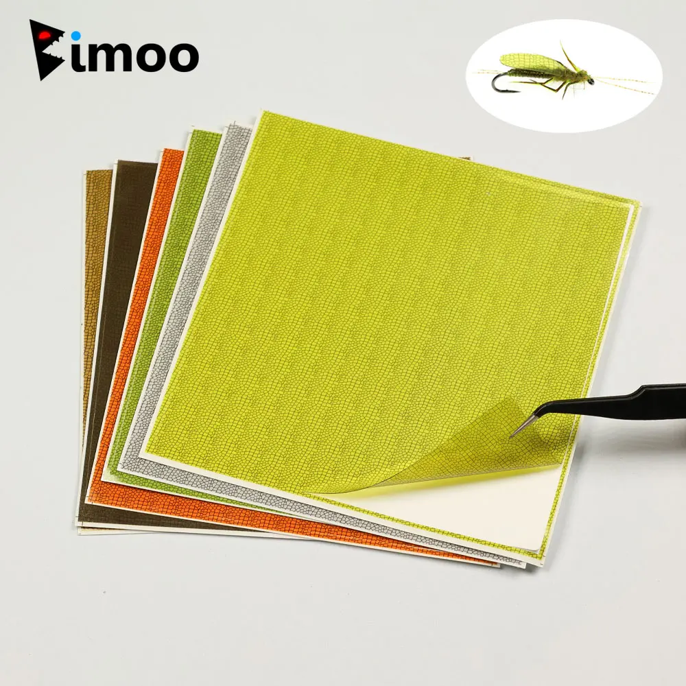 Bimoo-envoltura corporal para ninfa, Material para atar moscas, para atar el cuerpo y las alas de los ninfas, Stoneflies, Mayflies, señuelos de pesca de trucha - imagen 2