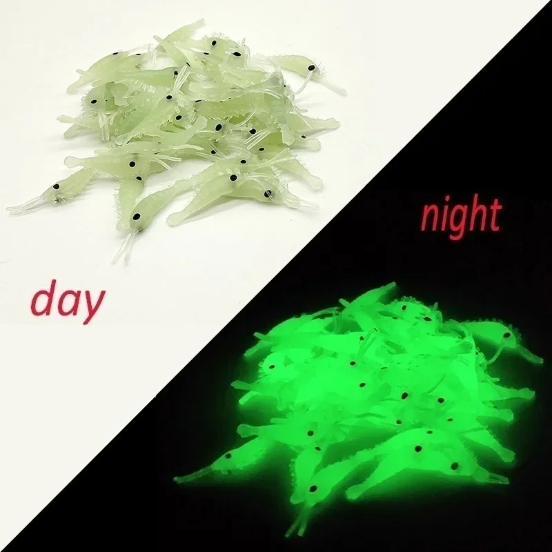 Delysia King 60 piezas de cebo luminoso suave para camarones - imagen 3