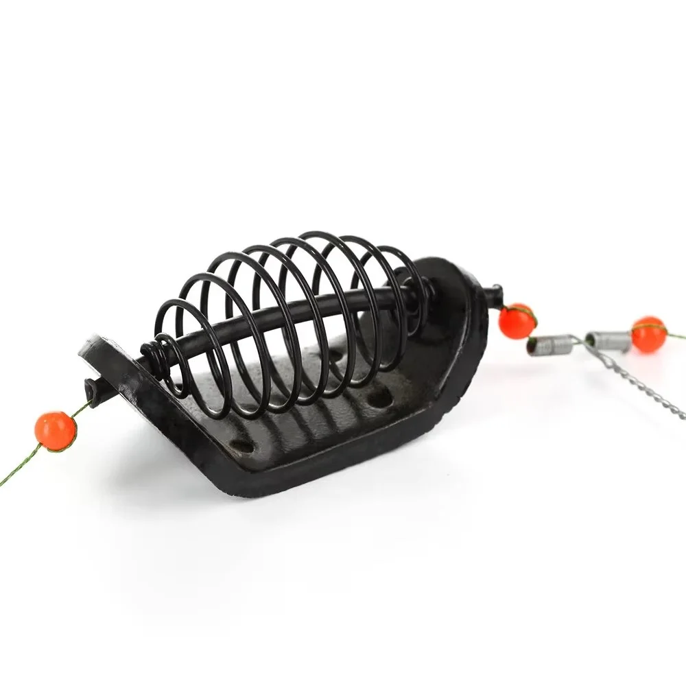 NGB-jaula para cebo de pesca, alambre de acero inoxidable giratorio con 3 ganchos de línea, alimentador para accesorios de aparejos de pesca de carpa, 20g-80g - imagen 2