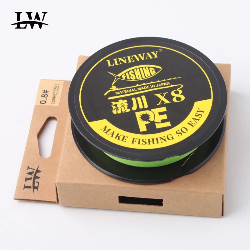 Kawa Fishing PE Line 8 Trenzada 150/100M 0.4/0.8/1.0/1.2/1.5/2.0/2.5/3.0 #   Softs duraderos Protofilamento fuerte importado de Janpan
