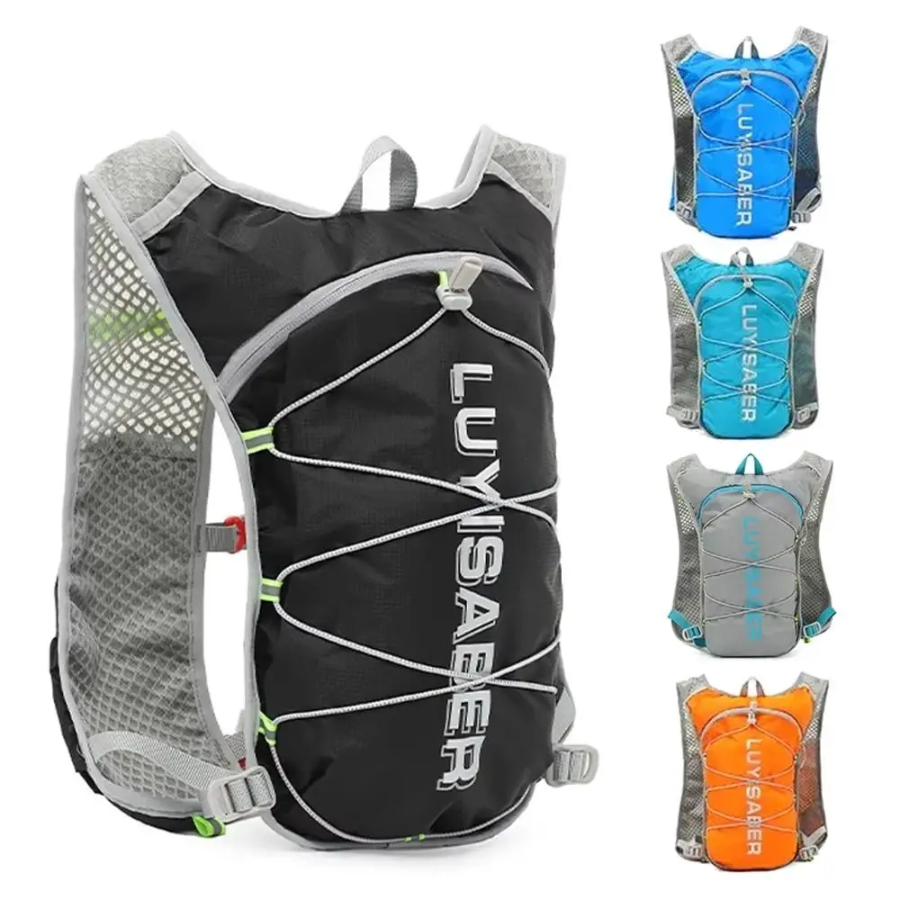 Mochila hidratante para maratón de 2L, chaleco reflectante ultraligero para senderismo, chaleco de agua de nailon multifunción para correr - imagen 5