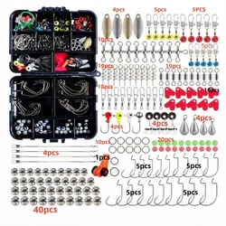 Set accesorios pesca carpa: anzuelos, plomos y señuelos