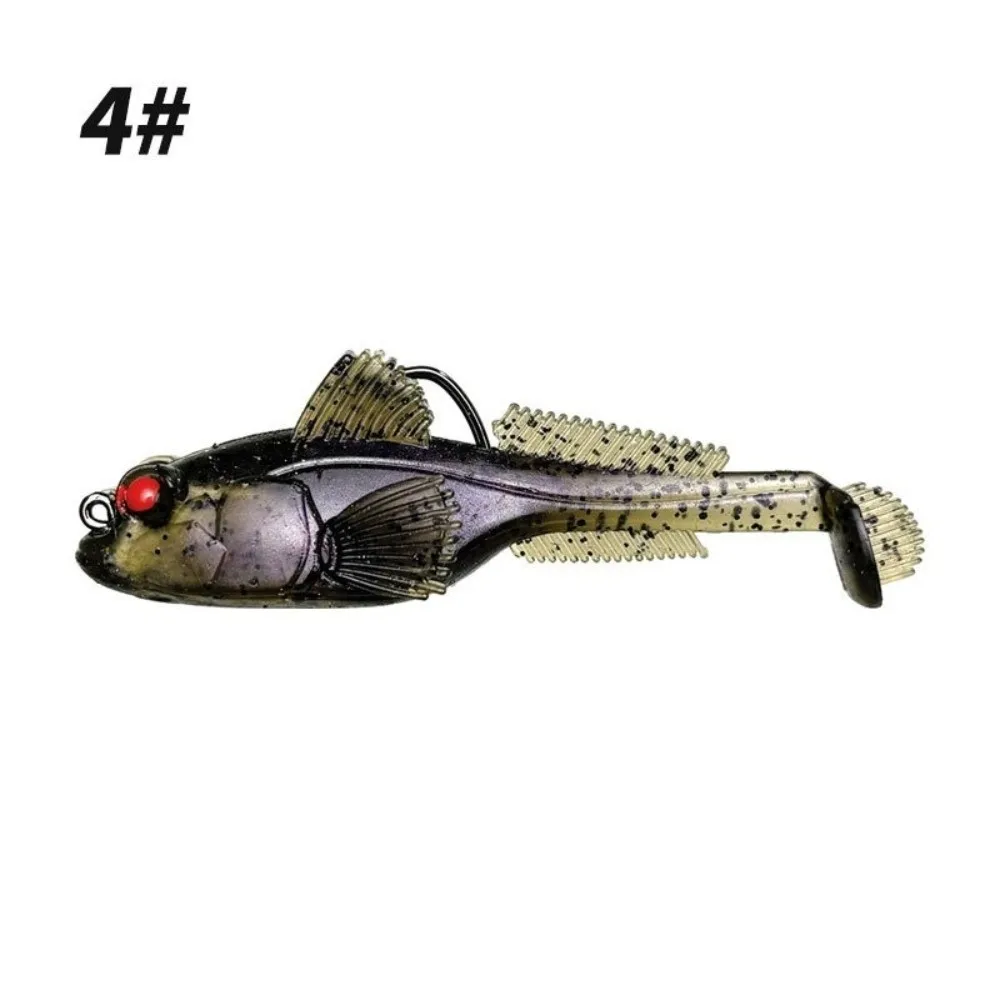 Señuelo de silicona Goby, anzuelo de 12g de peso que se hunde, señuelo suave, aparejos de perca, Material suave, Swimbaits, perca, pesca, 2 uds., 9g - imagen 3