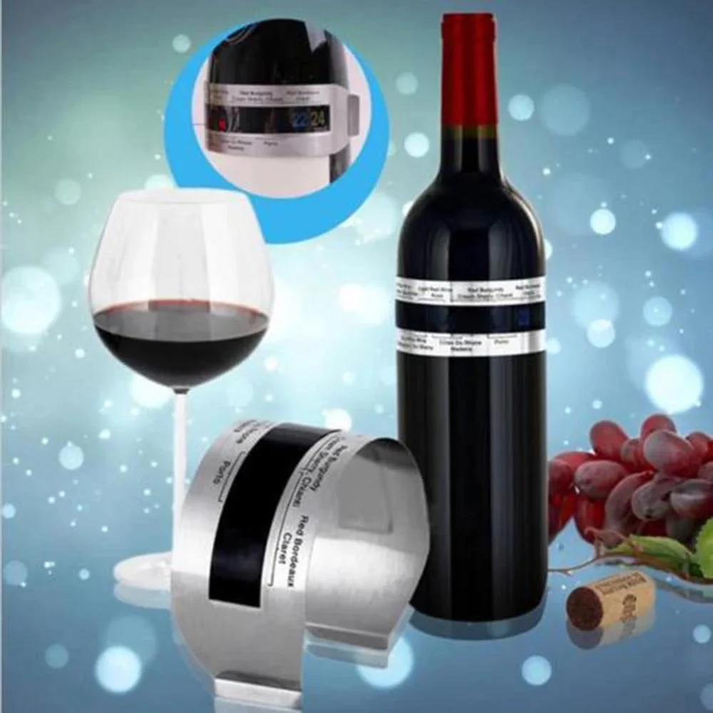 Termómetro de cuello de vino, herramienta para bebidas, termómetro inteligente para botella de vino, Clip de pantalla Lcd para champán y cerveza