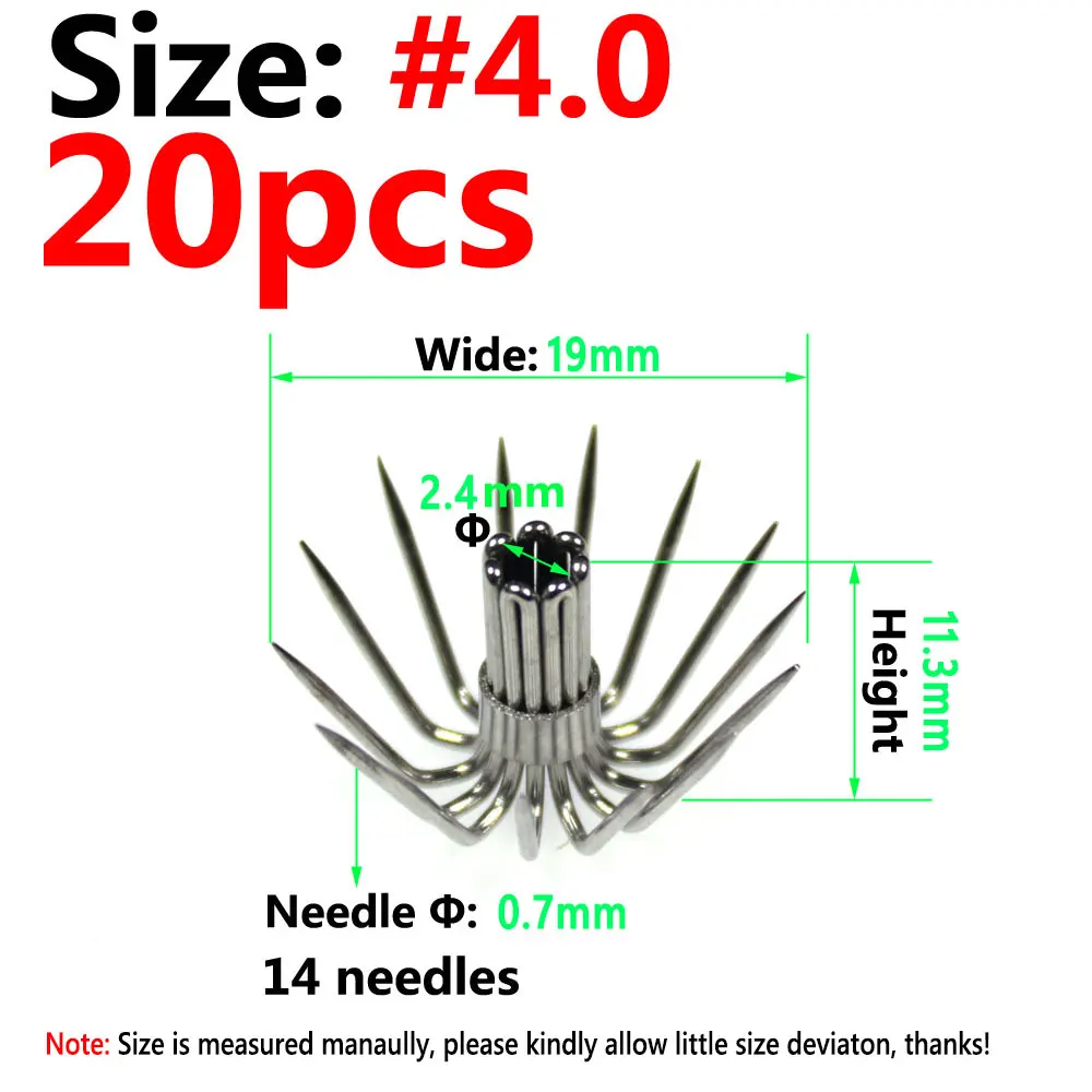 20pcs size 4.0