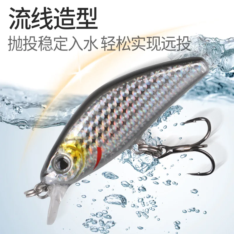Mini pececillo hundido 40mm 2,4g Señuelos de Pesca Jerkbaits Peche cebo Artificial Wobbler señuelo para pesca de carpa lubina de trucha - imagen 3