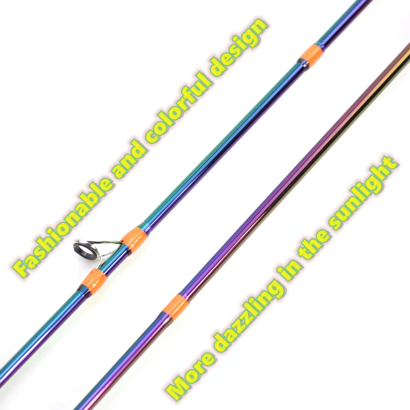 NUNATAK-caña de pescar colorida para trucha, caña de pescar de alto carbono, 2 secciones, caña de pescar UL/caña giratoria, caña súper Linght, caña de pescar pequeña - imagen 5