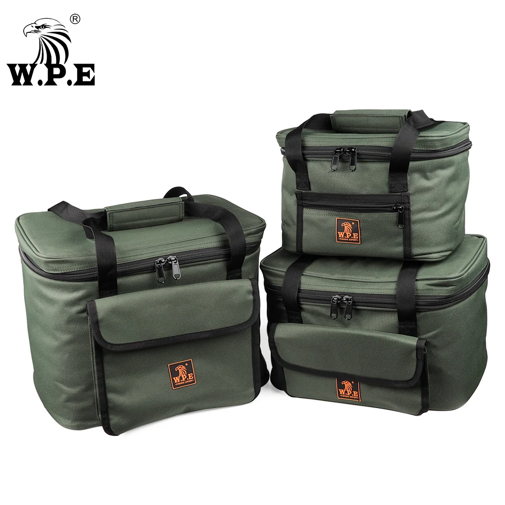 W.P.E-Bolsa de pesca de carpa, accesorio multiusos, impermeable, tela Oxford, 600D PVC, carrete de pesca, herramienta, señuelo, aislamiento frío y caliente, 1 unidad - imagen 3