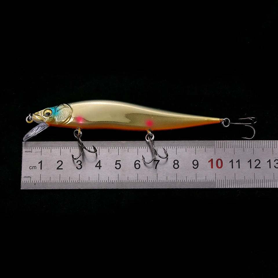 WALK FISH-señuelo de pesca con suspensión para pececillos, anzuelo duro con ojos 3D, 105mm, 8,8g, aparejos flotantes - imagen 4